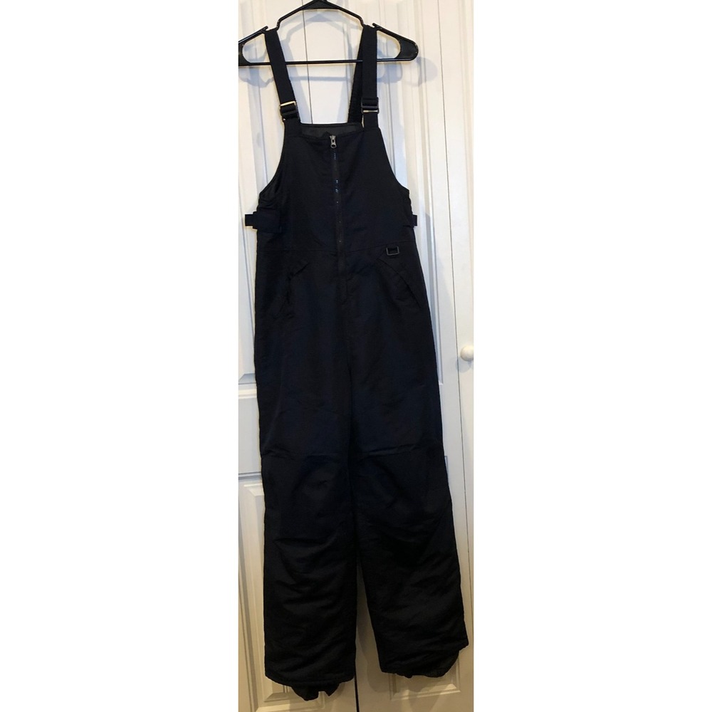 Cherokee Kids L 12-14 Black Insulated Snow Bib Ski Pants Winter Snowboard